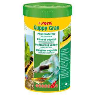 Guppy Gran 120g - Granulé végétal pour poissons de milieux Guppy Gran 120g - Granulé végétal pour poissons de milieux