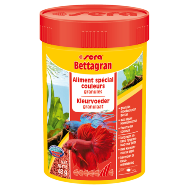 Bettagran 48g Granulés Pour Poissons De Milieu Spécial Couleur