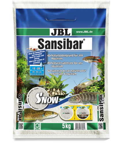 Substrat Sansibar Snow - JBL - Substrat Blanc Fin - 5kg
