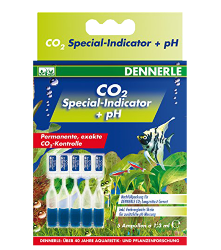 CO2 + PH Test - DENNERLE - RECHARGE 5 ampoules