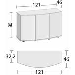 Meuble SBX VISION 260 CHÊNE CLAIR  JUWEL - 121cm