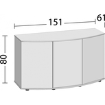 Meuble SBX VISION 450 NOIR JUWEL - 151cm