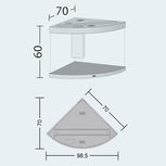 Aquarium TRIGON 190 NOIR Juwel + Meuble