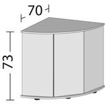 Aquarium TRIGON 190 BLANC Juwel + Meuble