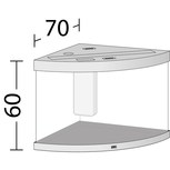 Aquarium TRIGON 190 BLANC Juwel + Meuble