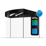 Aquarium TRIGON 190 NOIR Juwel + Meuble