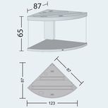 Aquarium TRIGON 350 BLANC Juwel + Meuble