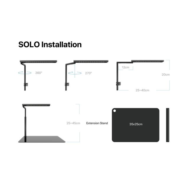 Lampe SOLO +App controller Bluetooth+ Pied Support - MICMOL