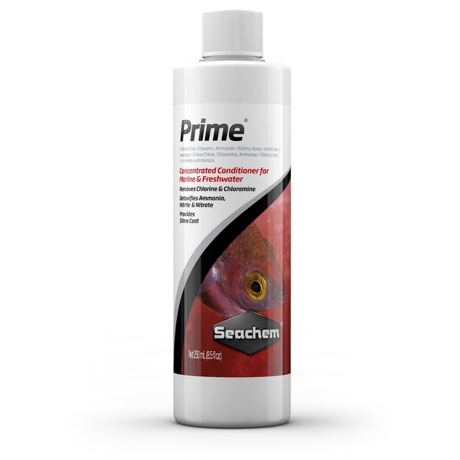 PRIME 100ml - Seachem - Conditionneur d'aquarium eau douce et eau de mer