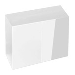 Meuble Aquael Glossy 80 Blanc (portes verre)