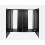 Meuble Aquael Glossy 80 Noir (portes acrylique)