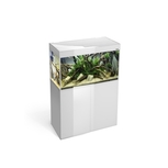 Aquarium Aquael Glossy 100 Blanc LED 215L + Meuble portes verre