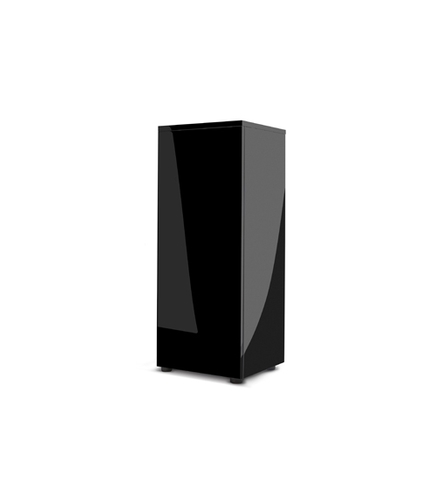 Meuble Glossy Cube Noir (porte acrylique)