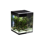 Aquarium Aquael Glossy Cube Noir LED 135L+Meuble porte acrylique
