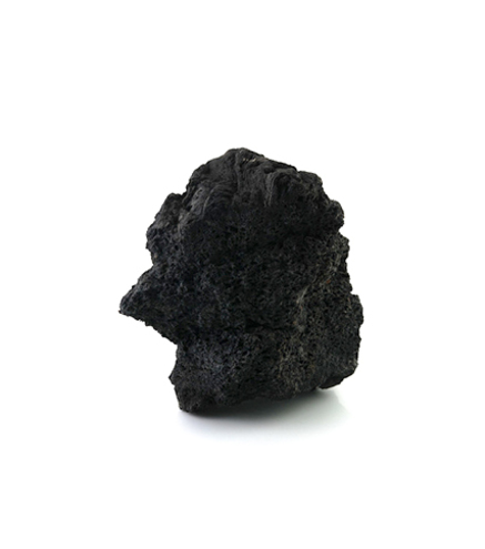 BLACK LAVA ROCK - Taille L | 15-20 cm