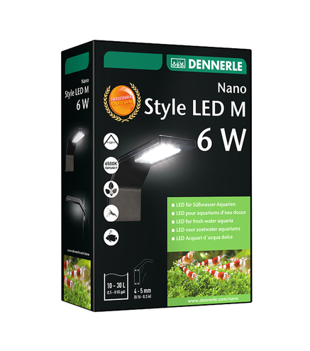 Lampe LED 6W noir - Nano Style LED jusqu'à 30 litres
