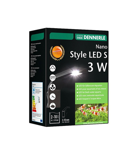 Lampe LED 3W noir - Nano Style LED jusqu'à 10 litres