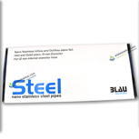 Ensemble Nano stainless steel pipes acier inoxydable 12/13mm BLAU