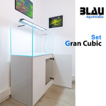 SET Gran Cubic 9250 Experience Blanc 230L Aquarium+meuble