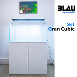 SET Gran Cubic 9250 Experience Blanc 230L Aquarium+meuble