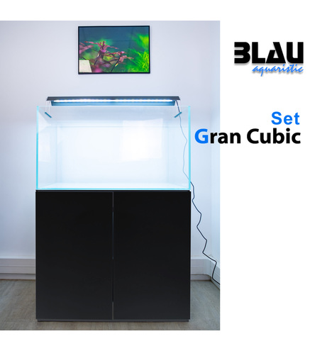 SET Gran Cubic 9250 Experience Noir 230L Aquarium+meuble