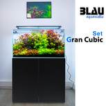 SET Gran Cubic 12250 Experience Noir 300L Aquarium+meuble