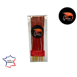 Lot de 12 lollies Fraise Bio pour crevette aquarium GIOIA SHRIMP