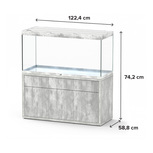 Aquarium+Meuble | AQUATLANTIS-SUBLIME PRO150X60 Chêne Blanc 545 L