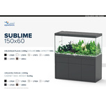 Aquarium+Meuble | AQUATLANTIS-SUBLIME PRO 150X60 NOIR -545 L