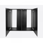 Aquarium Aquael Glossy 150 Noir LED 405L+Meuble portes acrylique
