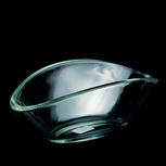Vase allongé en verre épais pour d'élégants wabi-kusa 26cm