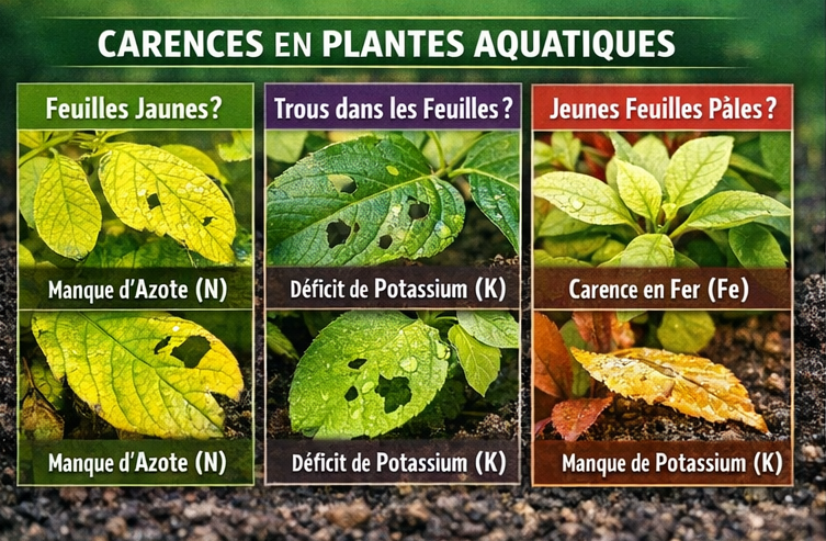 les carences des plantes aquatiques
