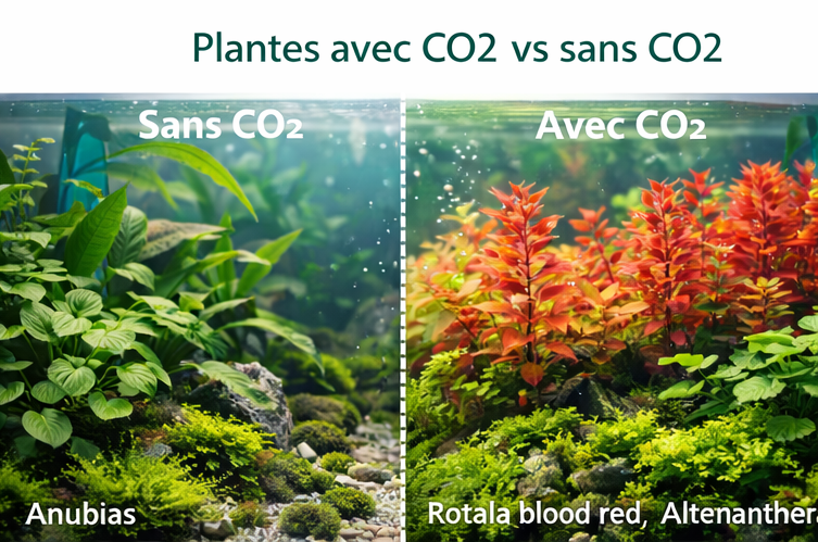 plantes avec ou sans c02