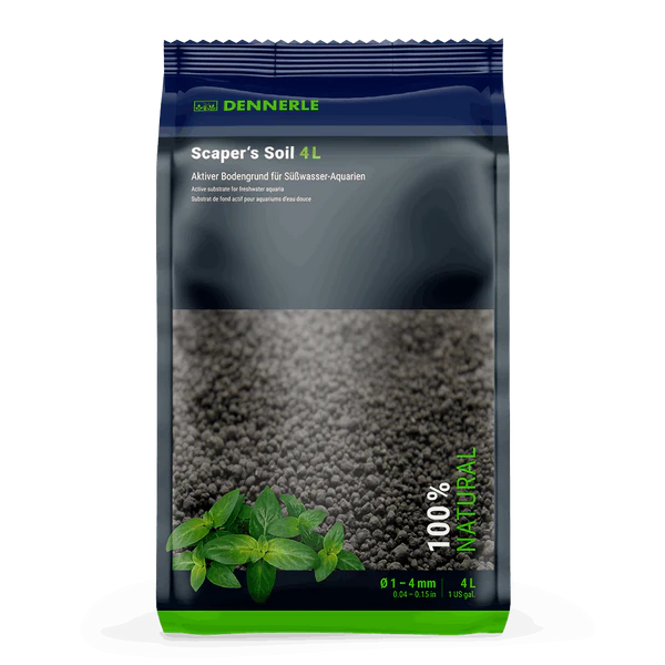 Dennerle Scaper's Soil substrat technique aquarium granulés noirs irréguliers esthétique naturelle aquascape